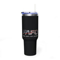 FAFO 40oz Tactical Tumbler – Black Wrap Edition