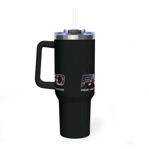 FAFO 40oz Tactical Tumbler – Black Wrap Edition
