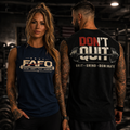 DON’T QUIT Sleeveless Gym Shirt – Performance Training Tank | Grit Grind Dominate