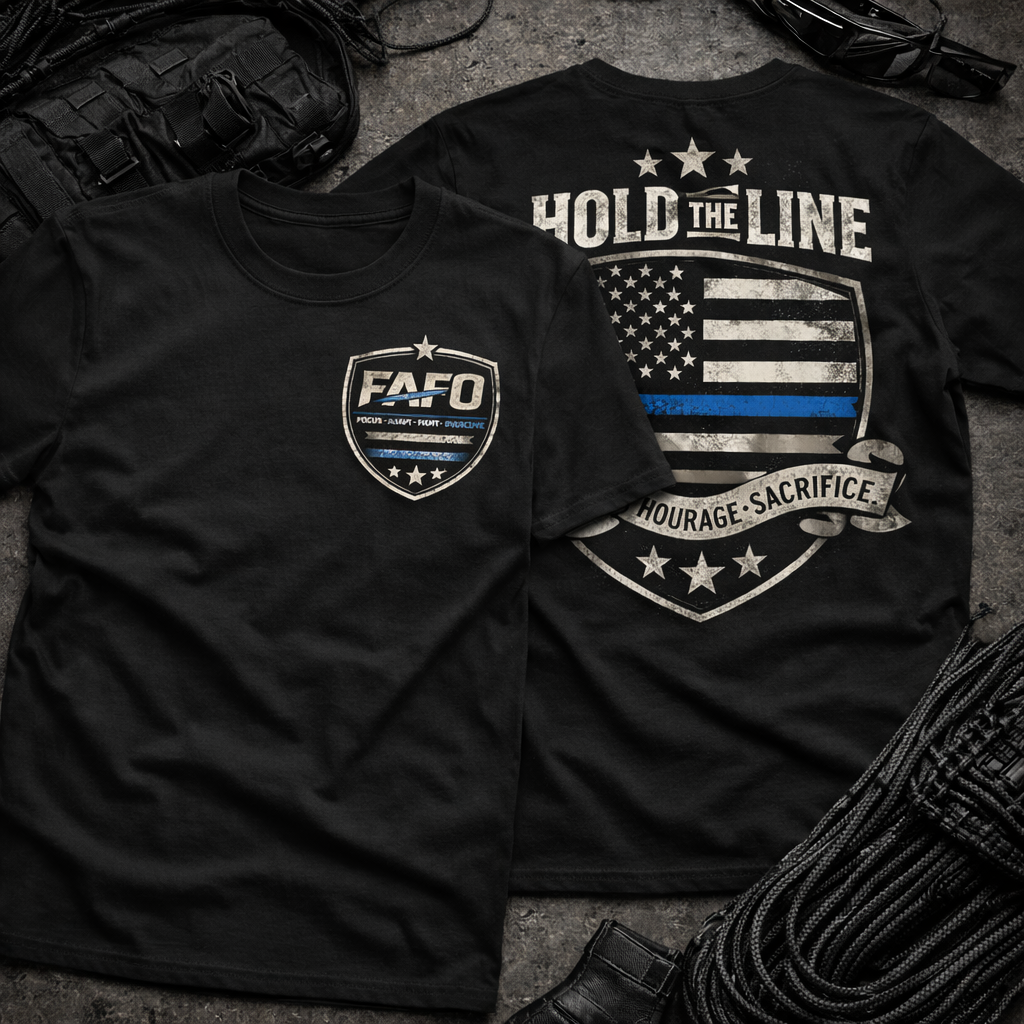 Hold the Line – Thin Blue Line FAFO Shirt