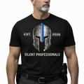 Silent Professionals – Spartan Thin Blue Line Shirt